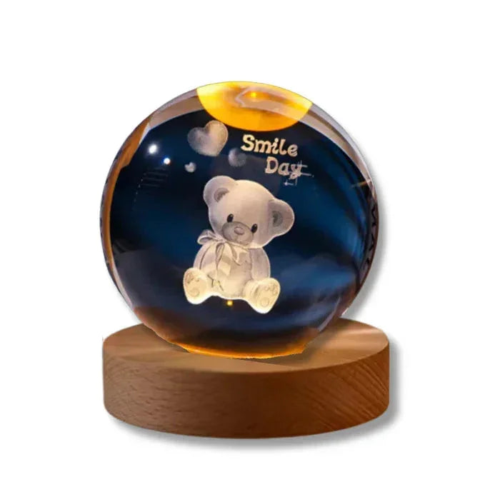 Luminária Decorativa de Mesa LED Globo 3D