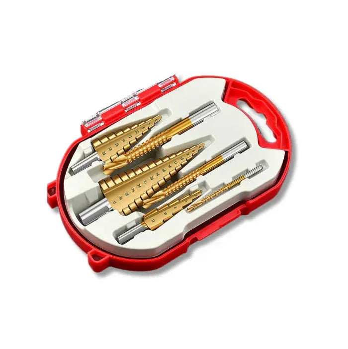 Kit Completo 6 Brocas de Titânio Escalonada